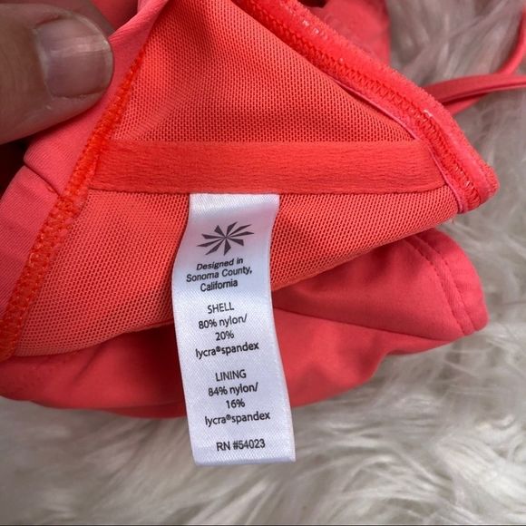 Athleta Bikini Top sz 34D/DD Neon # V58 - Picture 8 of 8